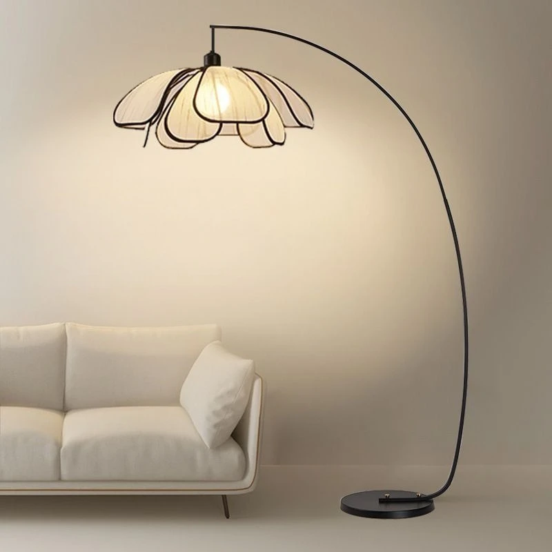 Floor lamp living room Chinese art villa homestay fishing lamp