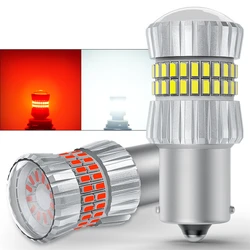 NEW 1Pcs  P21W LED Canbus PY21W LED P21/5W Reverse Lights Stoplight Amber Yellow Super Red White  6000K 12V 21W Nonpolarity