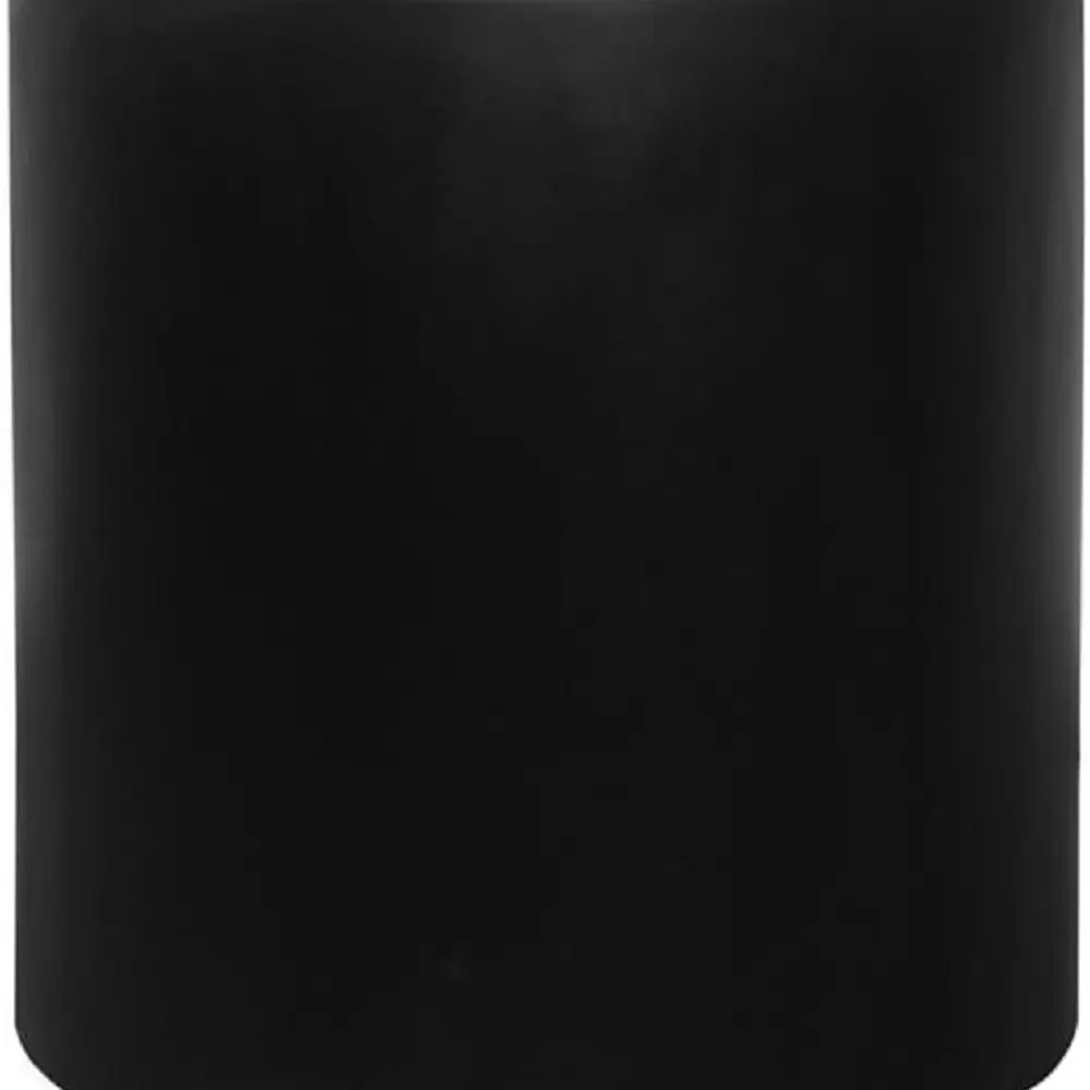 

Elegant Black Cylinder Planter, 20.5 Tall & Wide, Suitable for Indoor and Outdoor Use