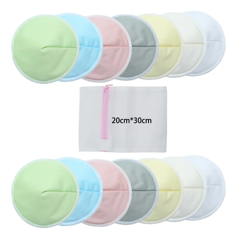 Organic Washable Breast Pad ให้นมบุตรหัวนม Pad สำหรับคลอดบุตร Reusable Nipple ครอบคลุมสำหรับพยาบาล Pads