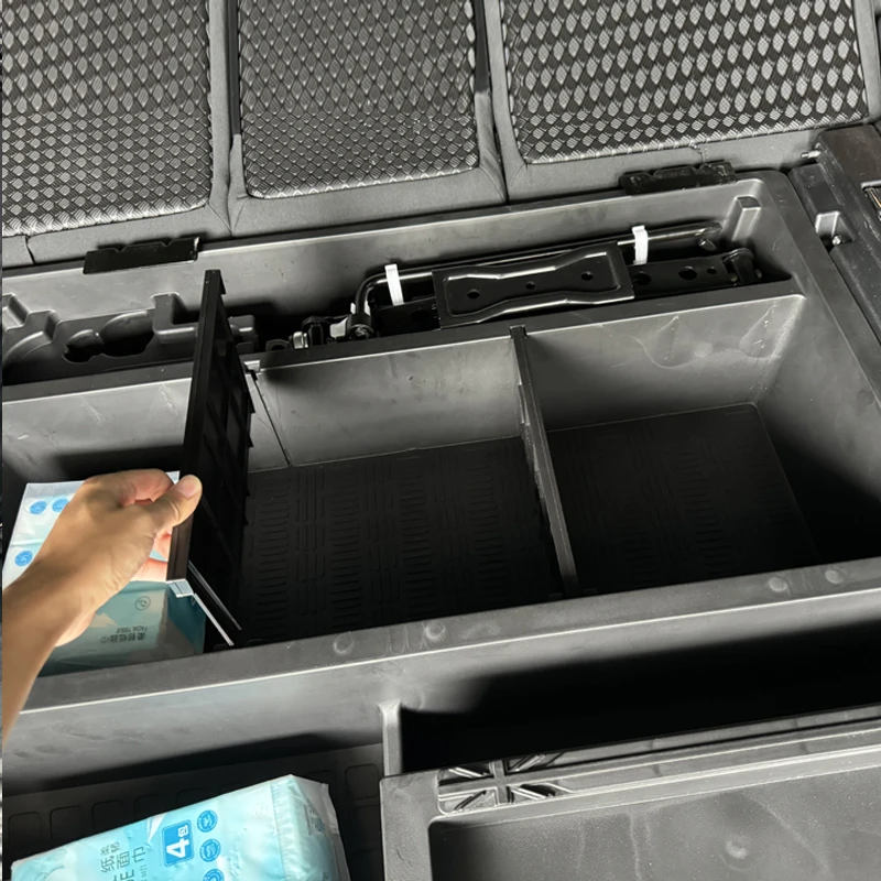 For Land Rover Defender 20-24 trunk storage box under divider layer storage 110 interior modified large capacity car storage box