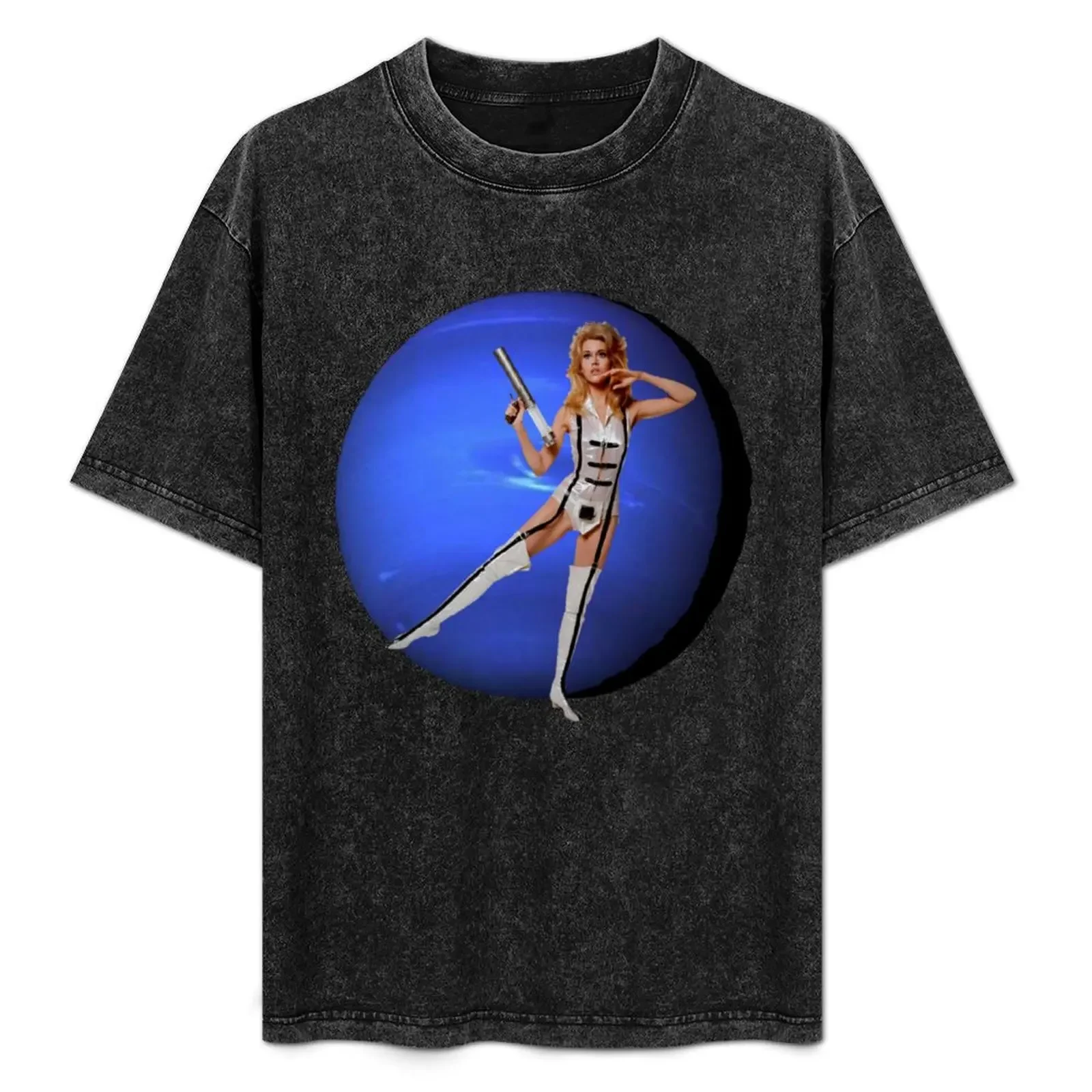 

Barbarella protects Neptune T-Shirt summer top gifts for boyfriend Man t-shirt korean fashion mens white t shirts