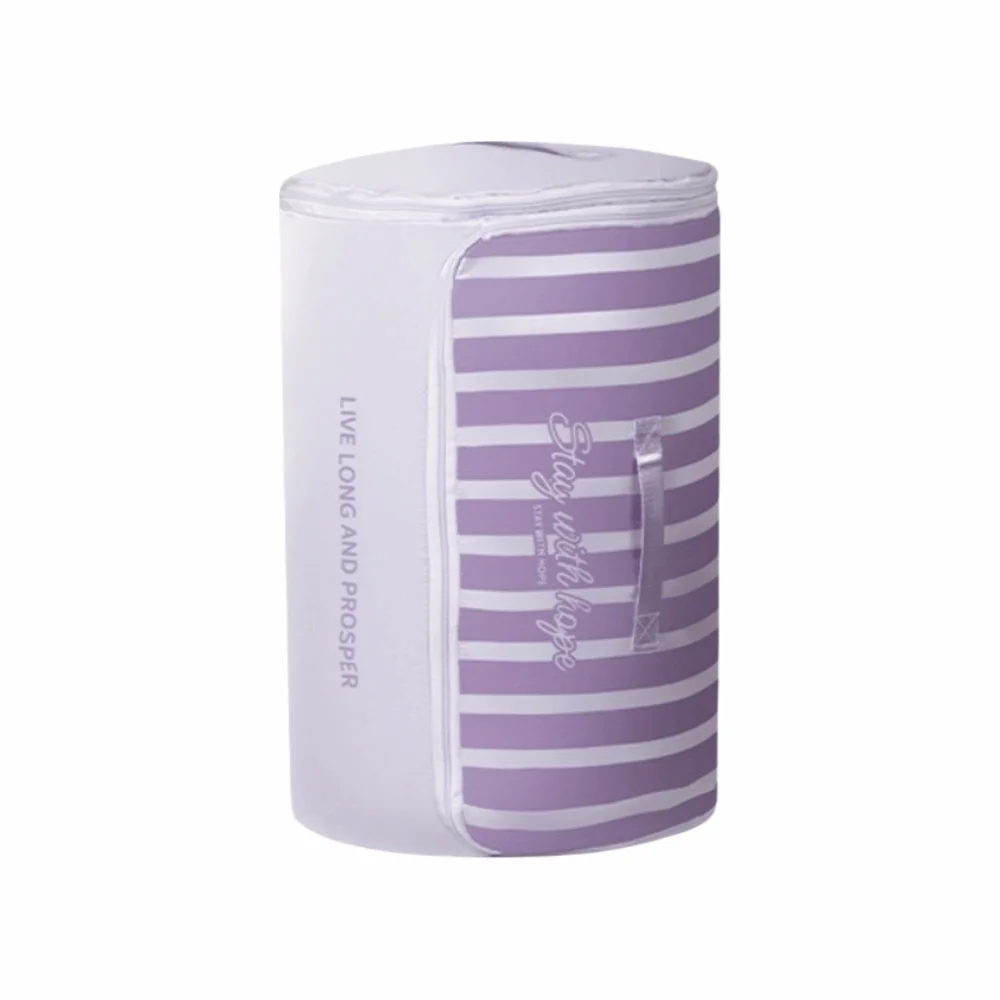 

Striped Pattern Cylinder Quilt Storage Bag Large Capacity Oxford Cloth Clothes Quilt Storage Bag U-shaped Opening Waterproof