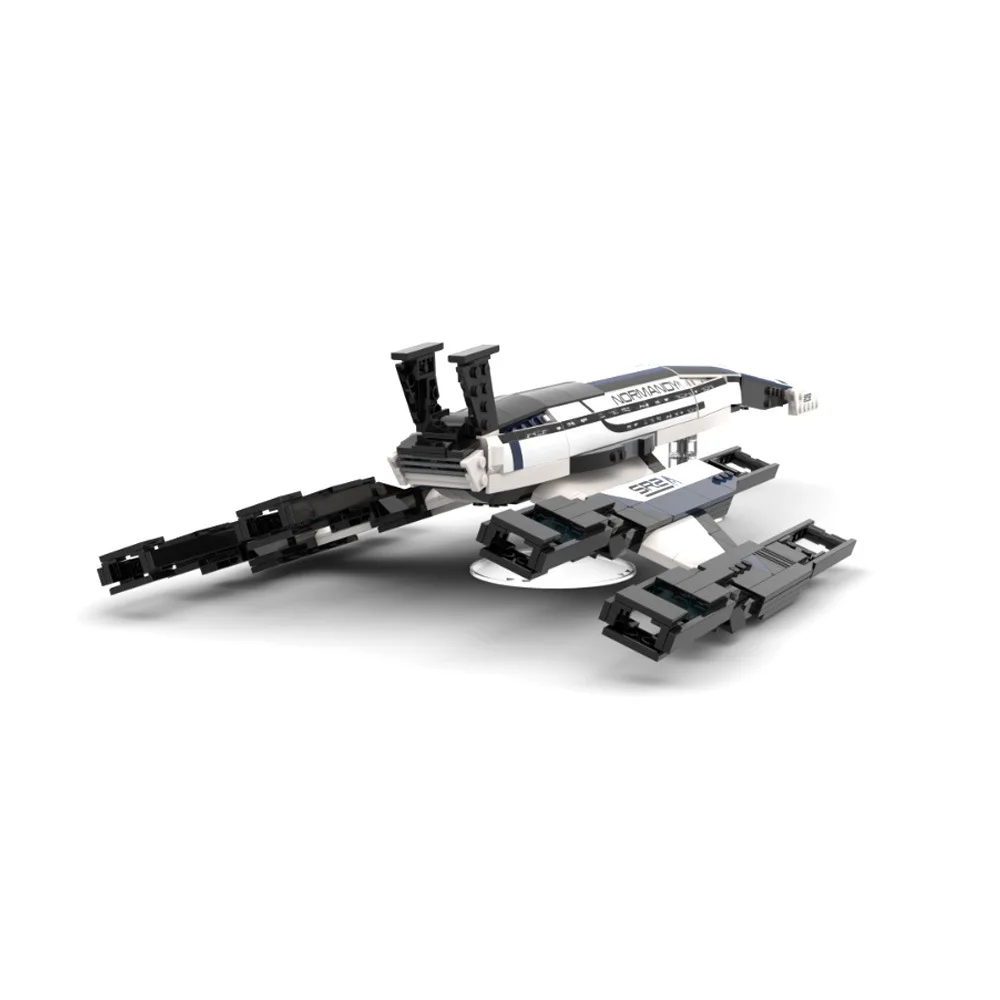 Creative Sci‑Fi Space Cruiser MOC Building Toy Kit Bricks Hand‑Assemble Interstellar Vessel Model Hobby Building Set Nice Gift