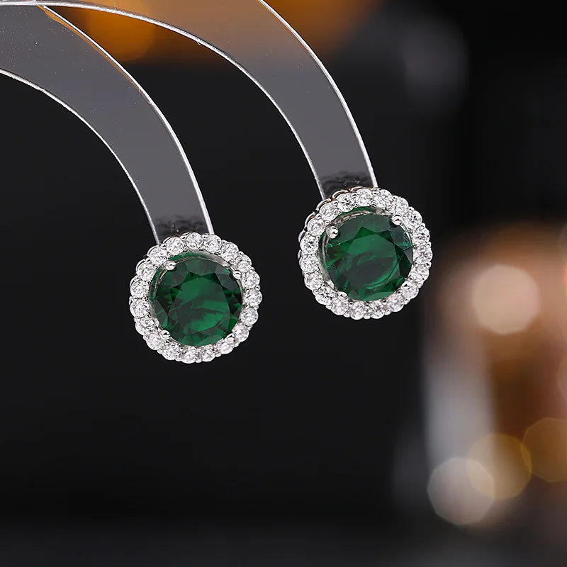 S925 Silver Needle Micro Inlaid Zircon Earrings For Women'S Korean Style With Detachable Two Wear Simple And Versatile Earrings