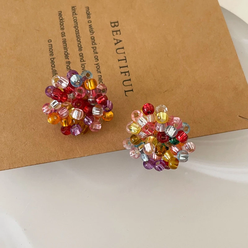Sommerliche Dopamin-farbige Perlenohrringe für Damen 2026 – Neuer High-End Goldfarben-Schmuck, Trendige und Außergewöhnliche Ohraccessoires – Detail 12