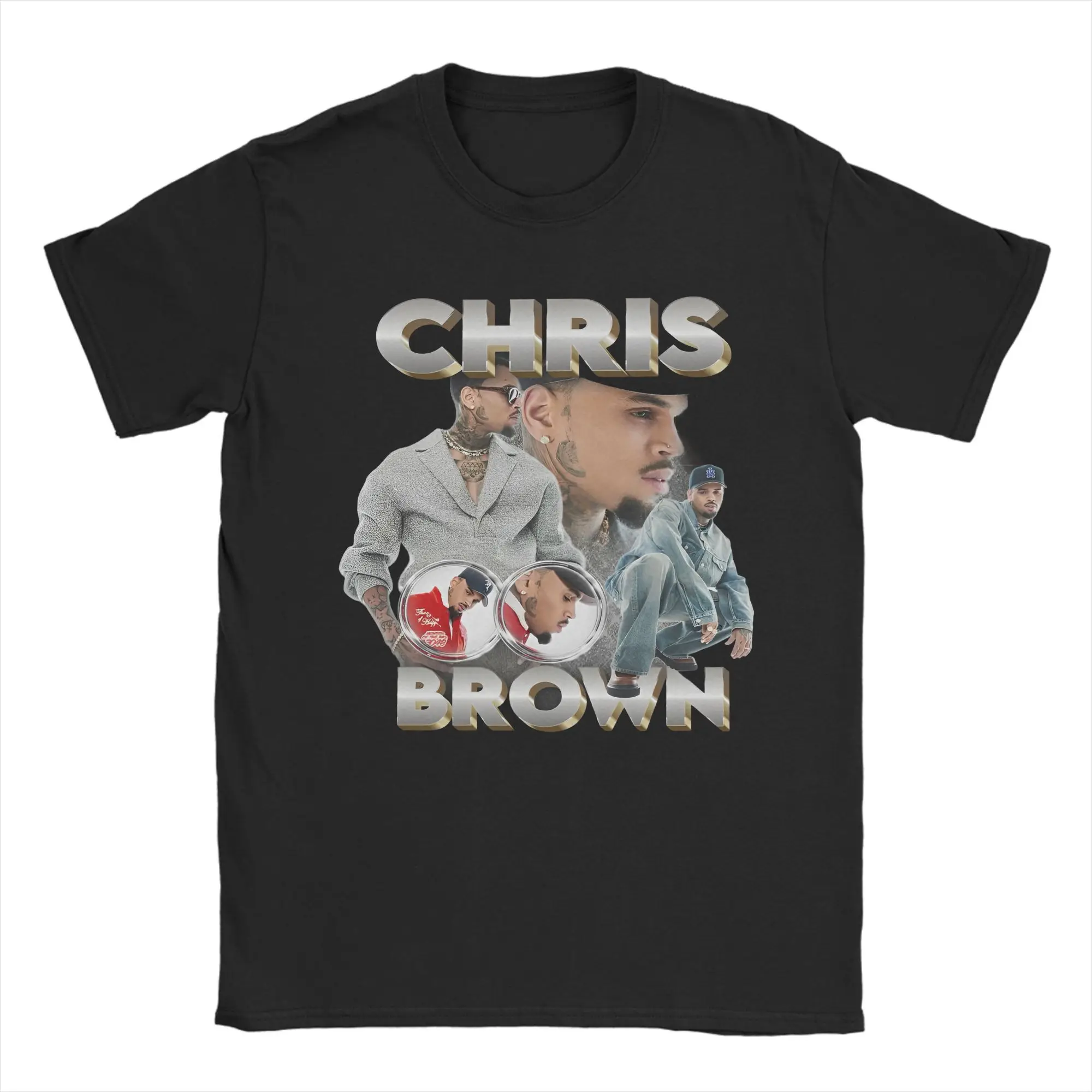

Chris Brown Tour 2025, аксессуары для бутлег, футболка унисекс, футболка из чистого хлопка, Новое поступление, футболка, одежда