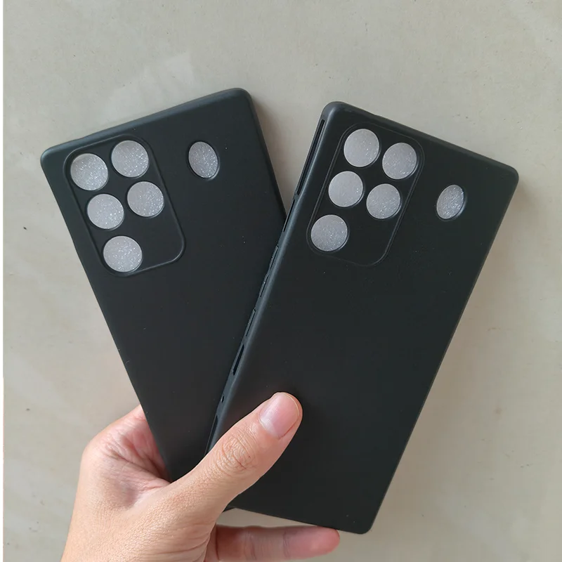 حافظة لهاتف Red Magic 11 Pro حافظة من السيليكون الناعم والنحيف باللون الأسود غير اللامع لهاتف ZTE Nubia RedMagic 11 Pro + غطاء خلفي RedMagic11Pro ممتص للصدمات