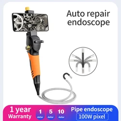 Car Repair Endoscope Lens Diameter 6.0mm/7.5mm High Temperature Resistant For Android iOS Waterproof Video Endoscope Engine Tube