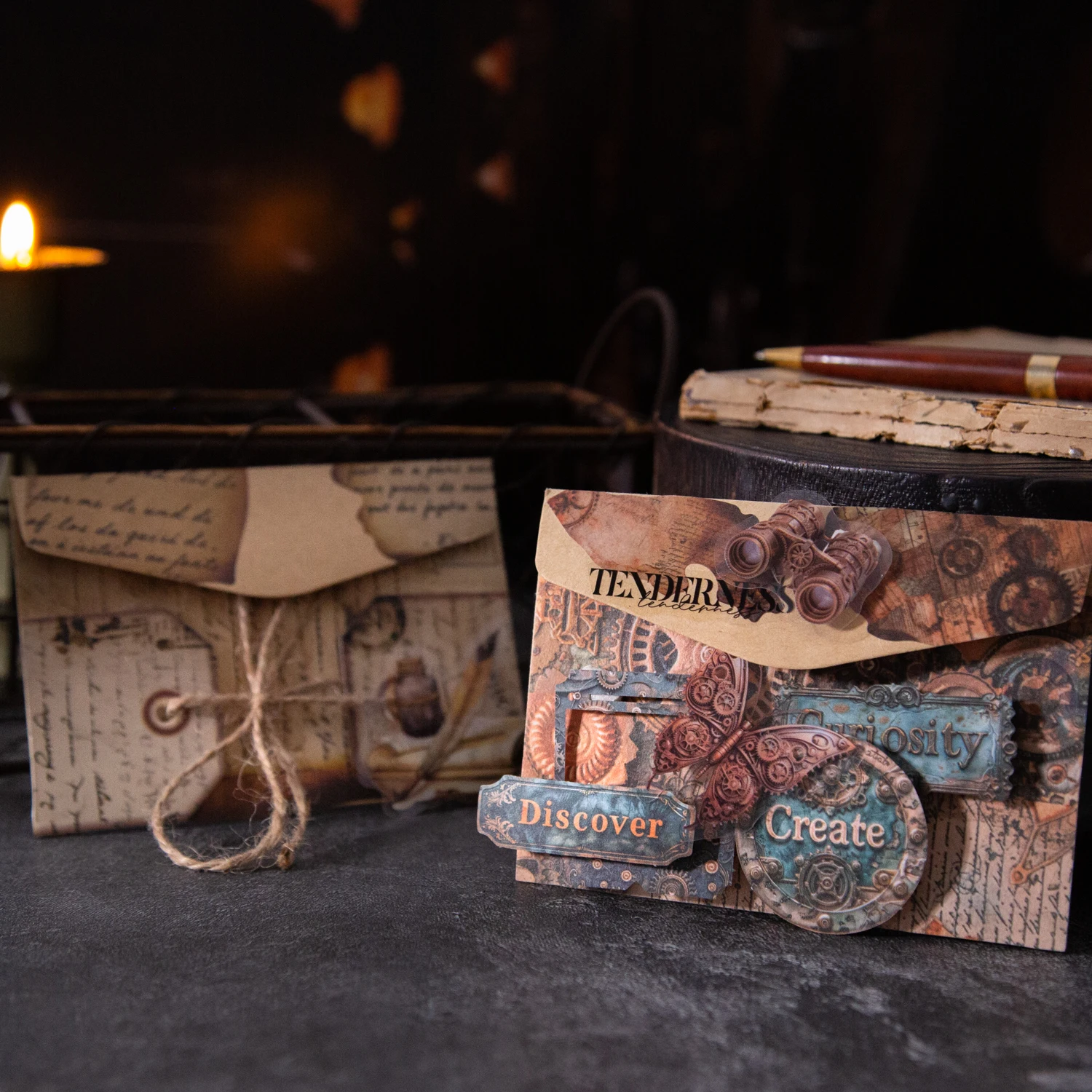 

40 Sheets Vintage Decorative Stickers pack Diy Diary Album Scrapbooking Collage material hand made junk journal supplies ﻿