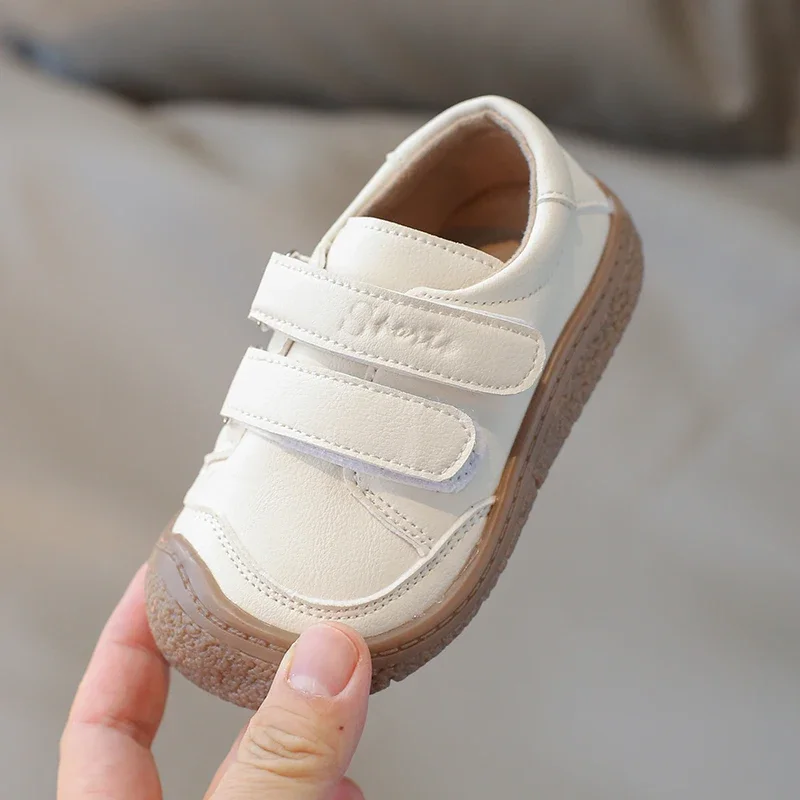 Toe Protection Baby Shoes Leather Toddler Boys Barefoot Shoe Star Soft Sole Girls Outdoor Tennis Kids Closed Toes Sneakers