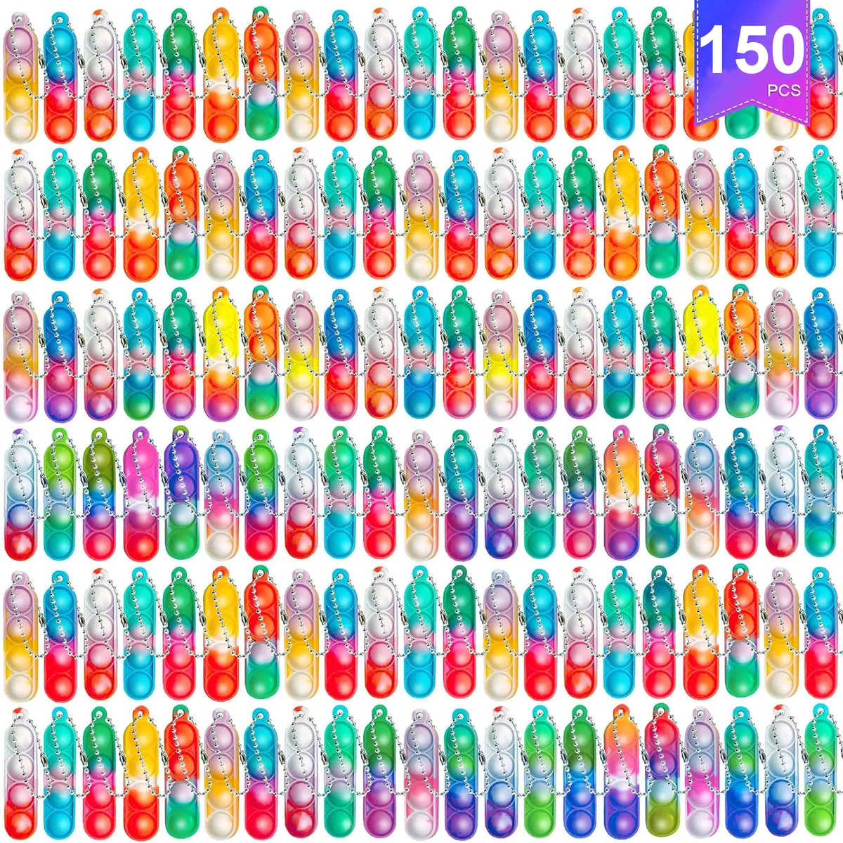 

24/150 шт., мини-поп-игрушка, набор игрушек, брелок для снятия стресса, ручные игрушки, сувениры для вечеринок, офисная настольная игрушка для детей и взрослых Brinquedos
