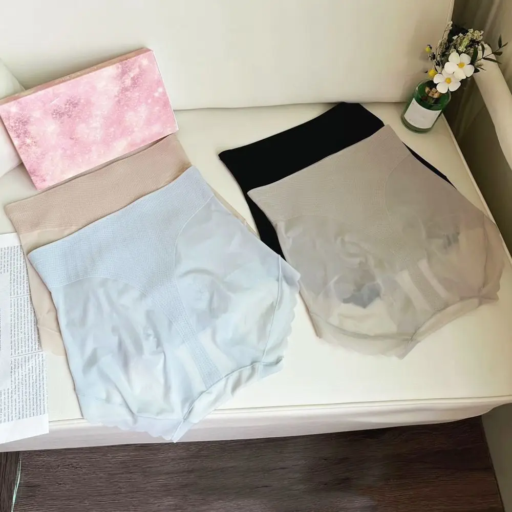 

Ice Silk Slimming Shapewear Shapers High Waist Body Shaping Briefs Belly Contracting Seamless Tummy Control Underwear Daily