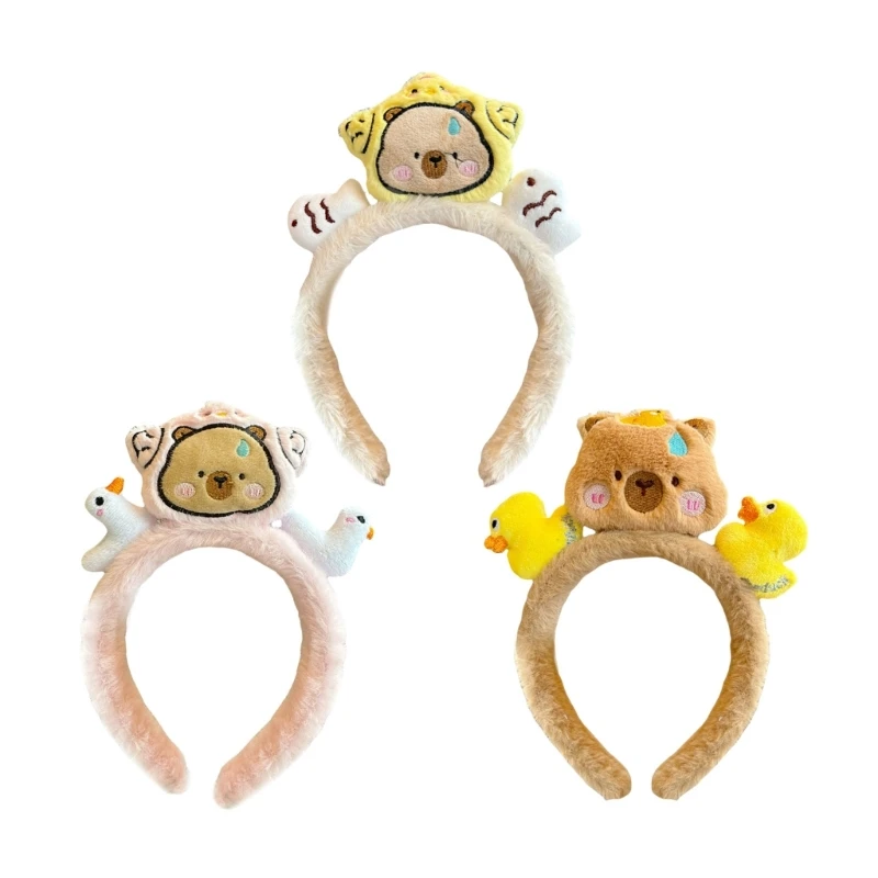 Women and Children Headwear Playfulness Hair Hoop Fashionable Plush Hairband for Daily Wear