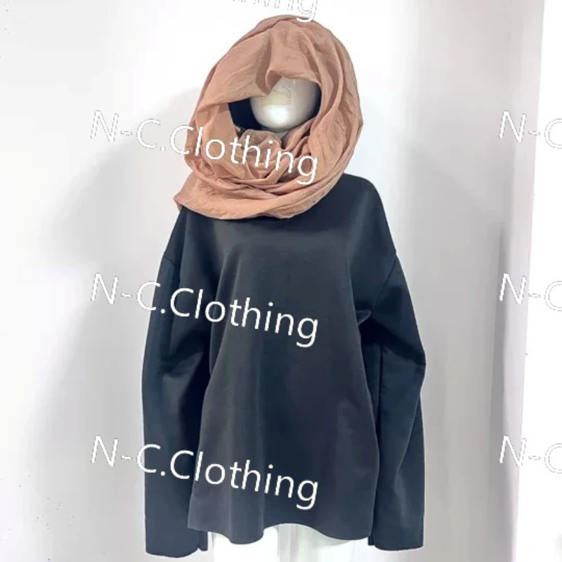 شخصية الرمال الكثبان الرملية نمط عارضة مقنعين وشاح عارضة الرياضية الخريف والشتاء مقنعين البلوز للرجال والنساء