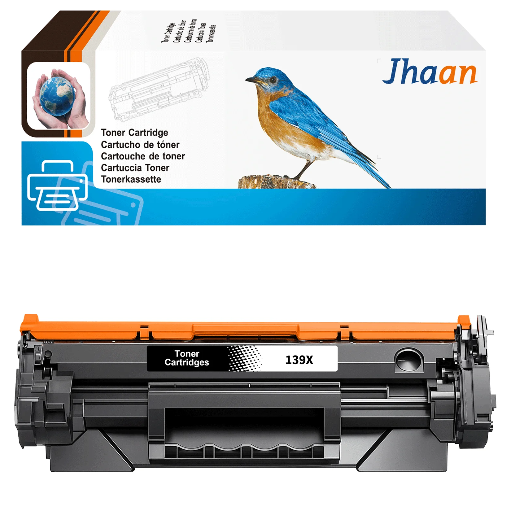 Jhaan139X Toner BK (mit Chip), kompatibel mit HP 139X W1390X Tonerkartusche für Laserjet Pro 3002dn 3002dw MFP3102fdn Drucker – Detail 1