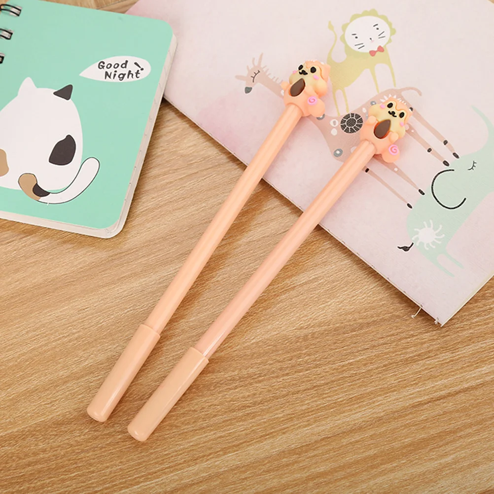 

10 pcs Cartoon Squirrel Pen Cute Roller Gel Ink Pen For Office School Student Creative Writing Stationery Simple Lightweight
