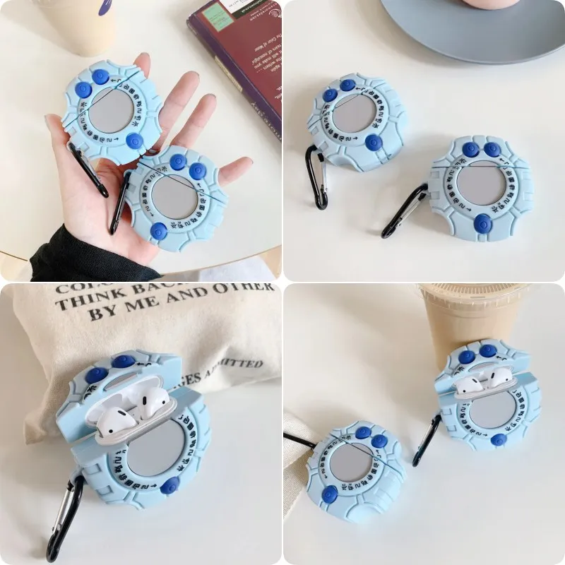 3D Cartoon Digimon Shockproof Protective Silicone Earphone Anime Cover For Airpods Case/Airpods Pro 2 Case For Kids Boys