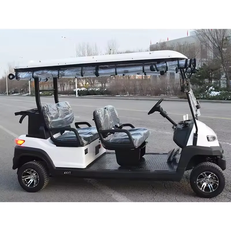 New Model Fantastic Look Neighborhood Street Legal Golf Cart 72V Lithium Battery 4 Seater Hunting Buggy Electric Golf Cart