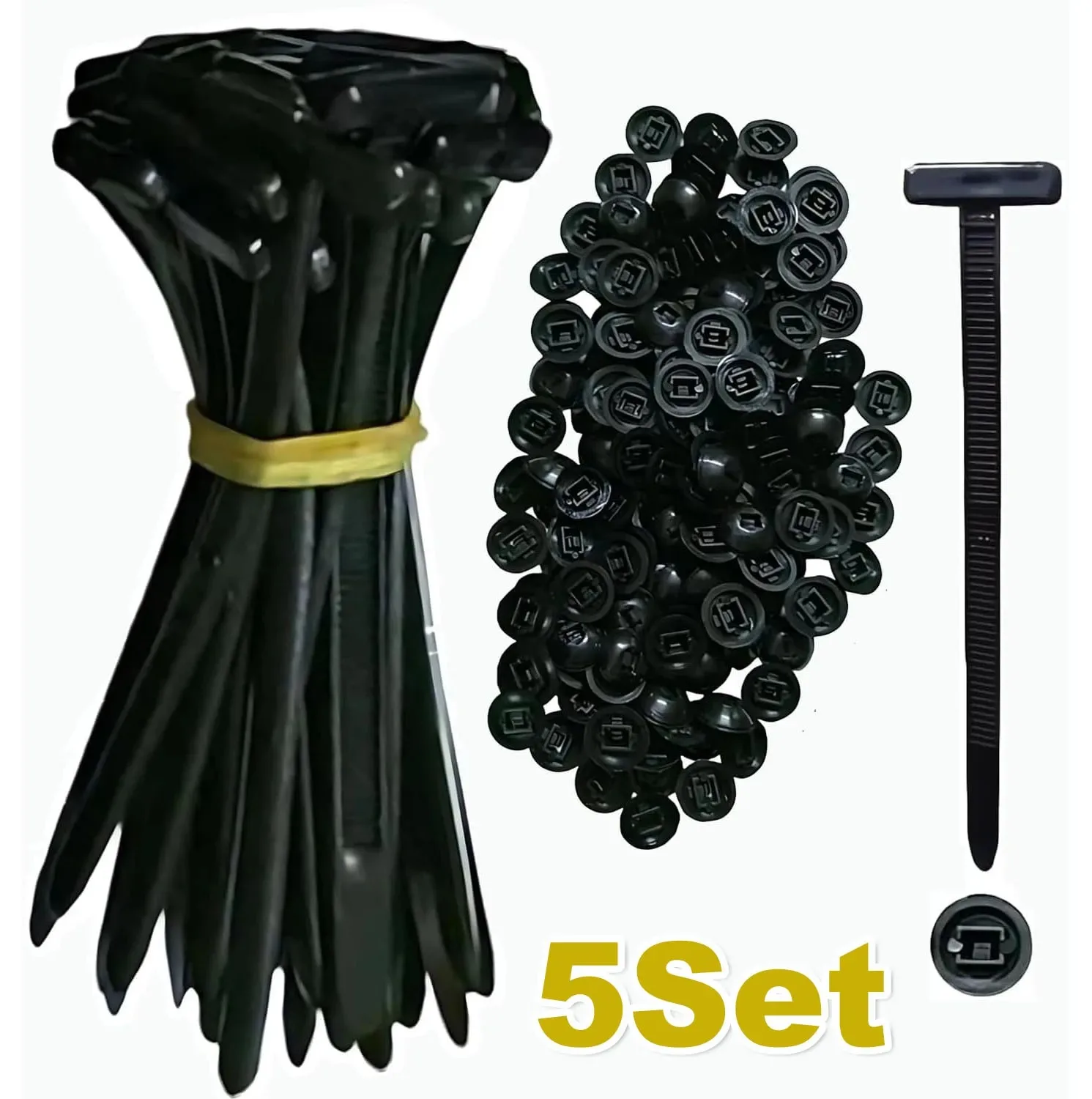 Universal Nylon Kabelbinder Schnalle Auto Verschluss Schraube Ersatz Clip Auto Kotflügel Stamm Motor Schutz Panel Draht Management Sicher