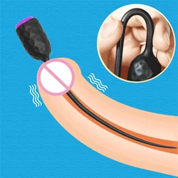 Long Urethral Catheter Vibrator Urethra Sound Dilator Penis Plug Vibrating Male Masturbator Prostate Massager Sex Toys For Men