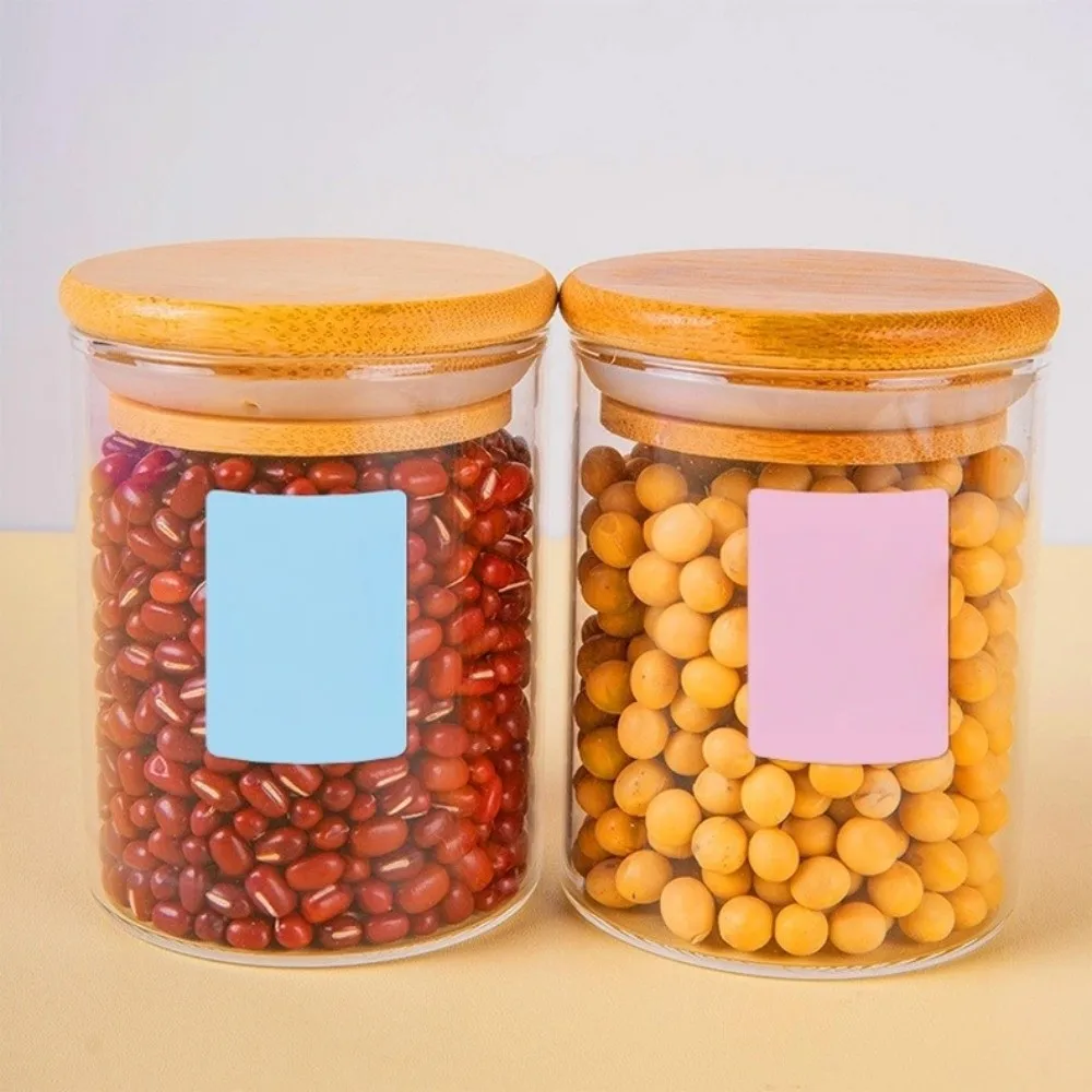 200pcs Self Adhesive Label Stickers Waterproof Solid Color Label Paper Tear-proof Handwritable Name Stickers Home Accessories