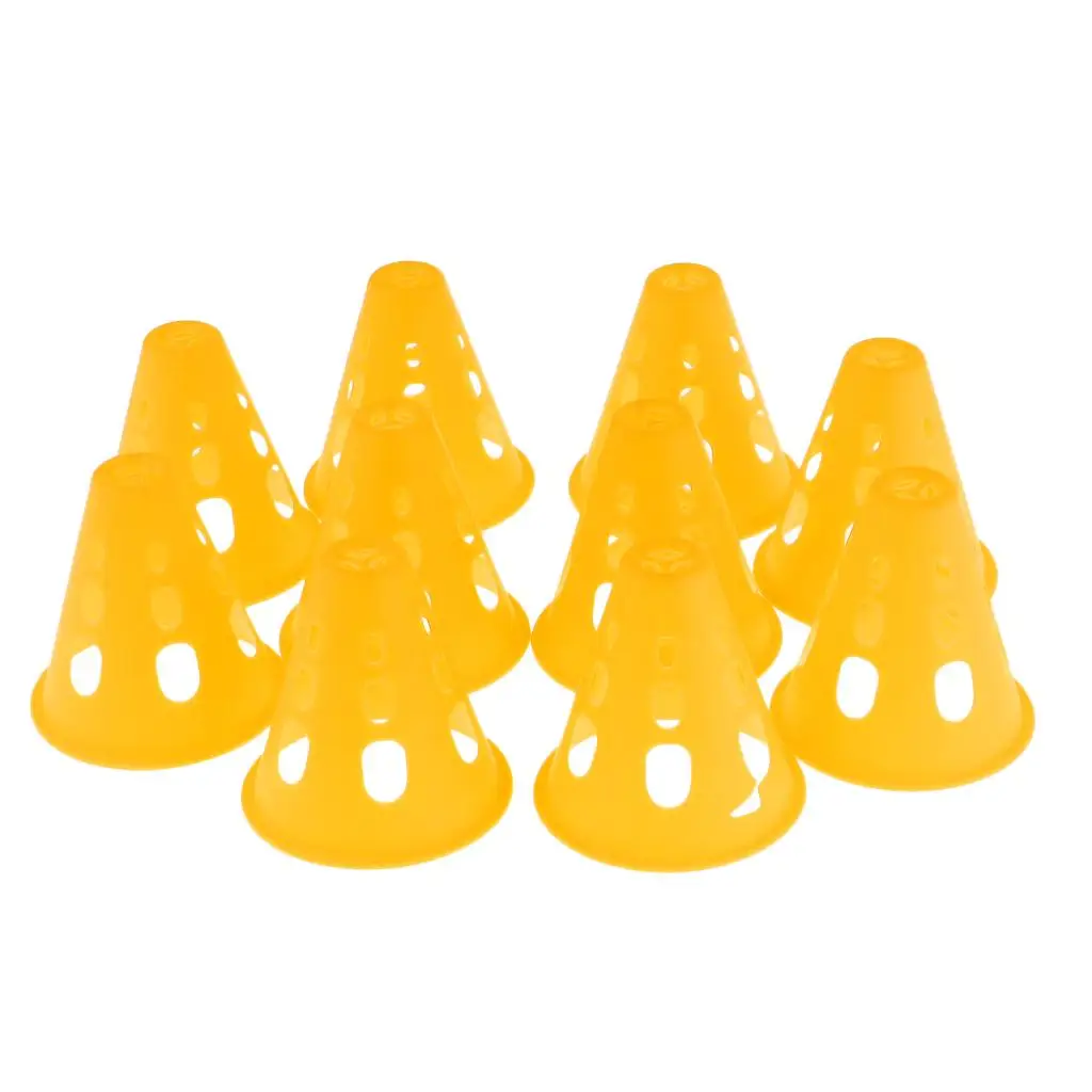 10pcs Plastic Windproof Roadblock Sport Training Traffic Road Cones