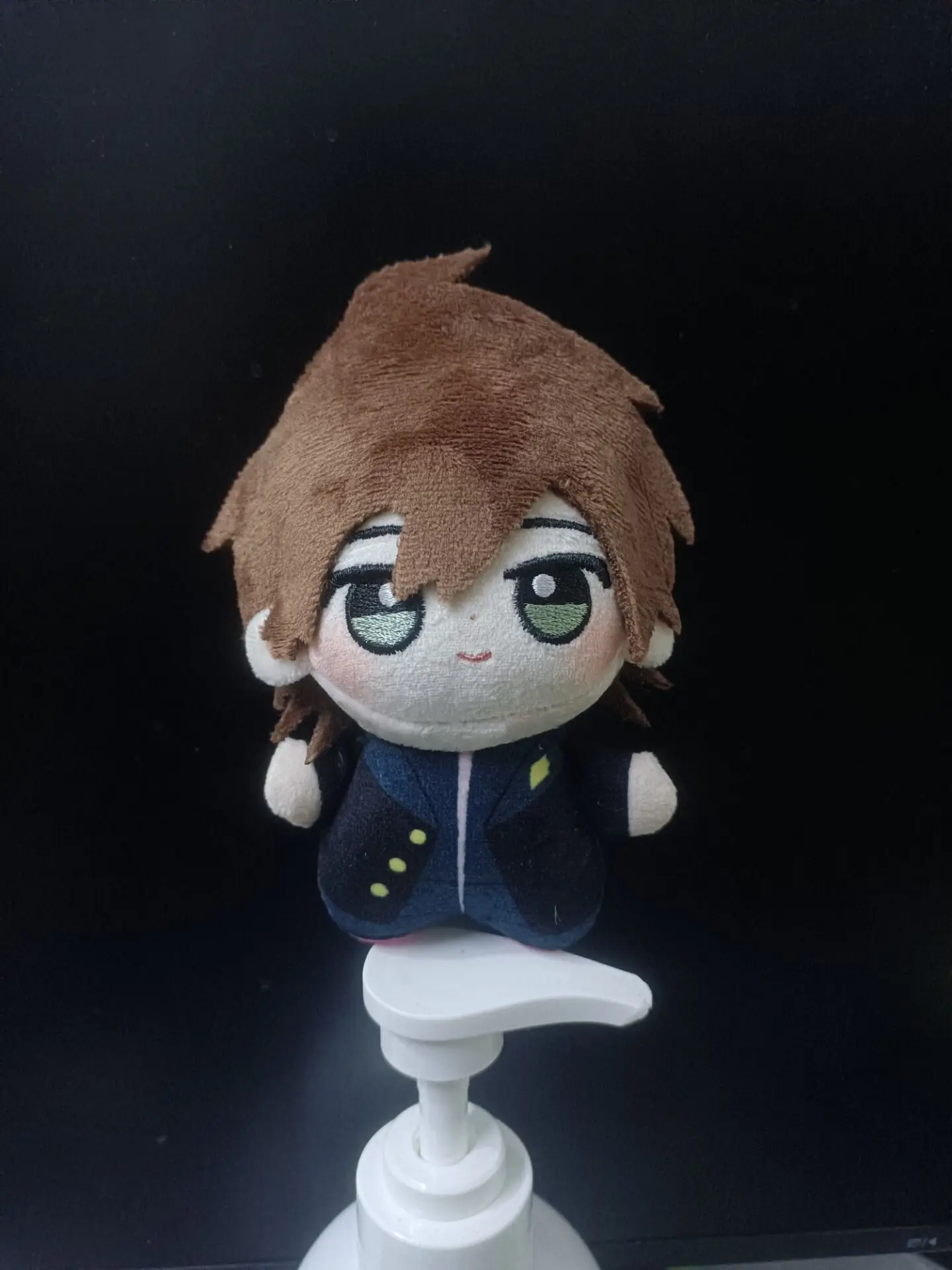 Kawaii Anime Danganronpa Cosplay Naegi Makoto Nagito Komaeda Printed Body Soft Adorable Plush Doll Pendant KeyChain Kid Fan Gift