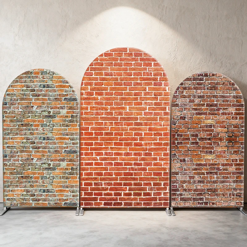 

Brick Arch Backdrop Cover Vintage Brick Wall Theme for Birthday,Wedding&Baby Shower Party Decoration&Photography Background Wall