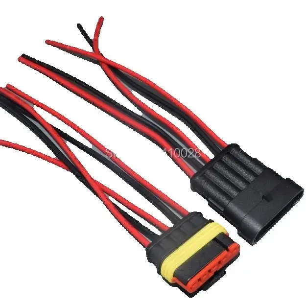 

Worldgolden 5 пар 30 пар 100 пар 5-контактные разъемы 1,5 водонепроницаемый разъем электрического провода мужской и женский автомобильный разъем