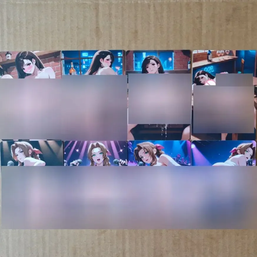 8 pièces carte Sexy Final Fantasy 7 FF7 Tifa Aerith jérusalem jeu de cartes pour adultes bricolage cartes PTCG garçon carte de Collection d'animation 18 +