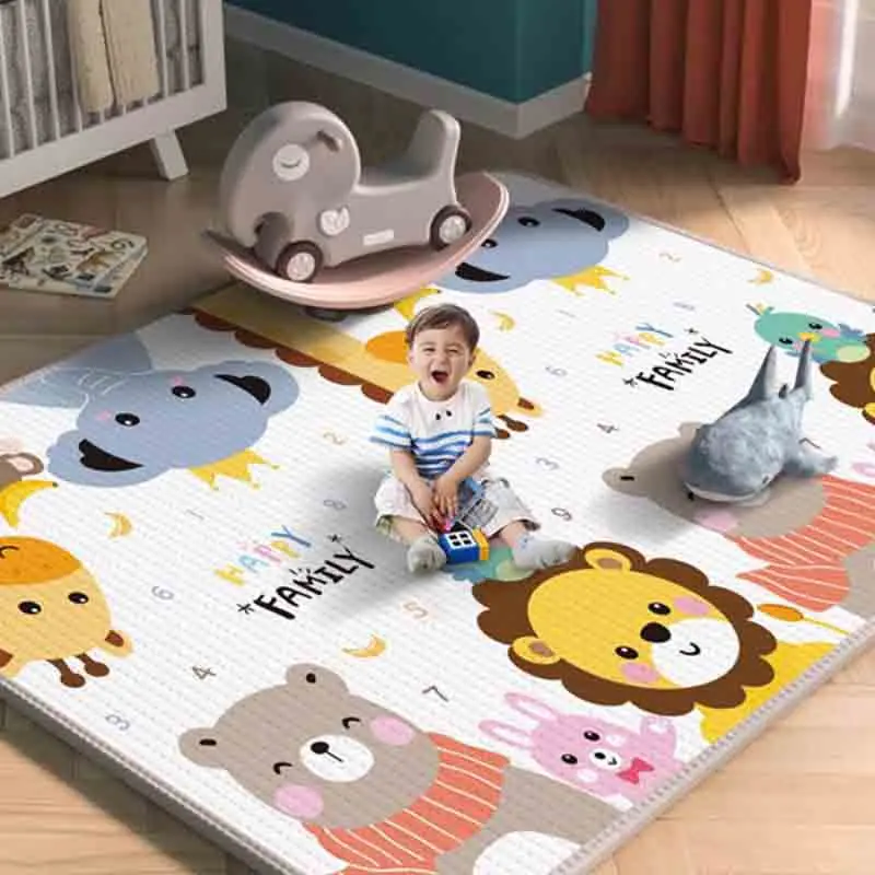 Cartoon Baby Mat Children's Floor Mat XPE Thick Kids Crawling Mat Folding Gym Game Rug Climbing Pad Foam Pad Carpet Blanket