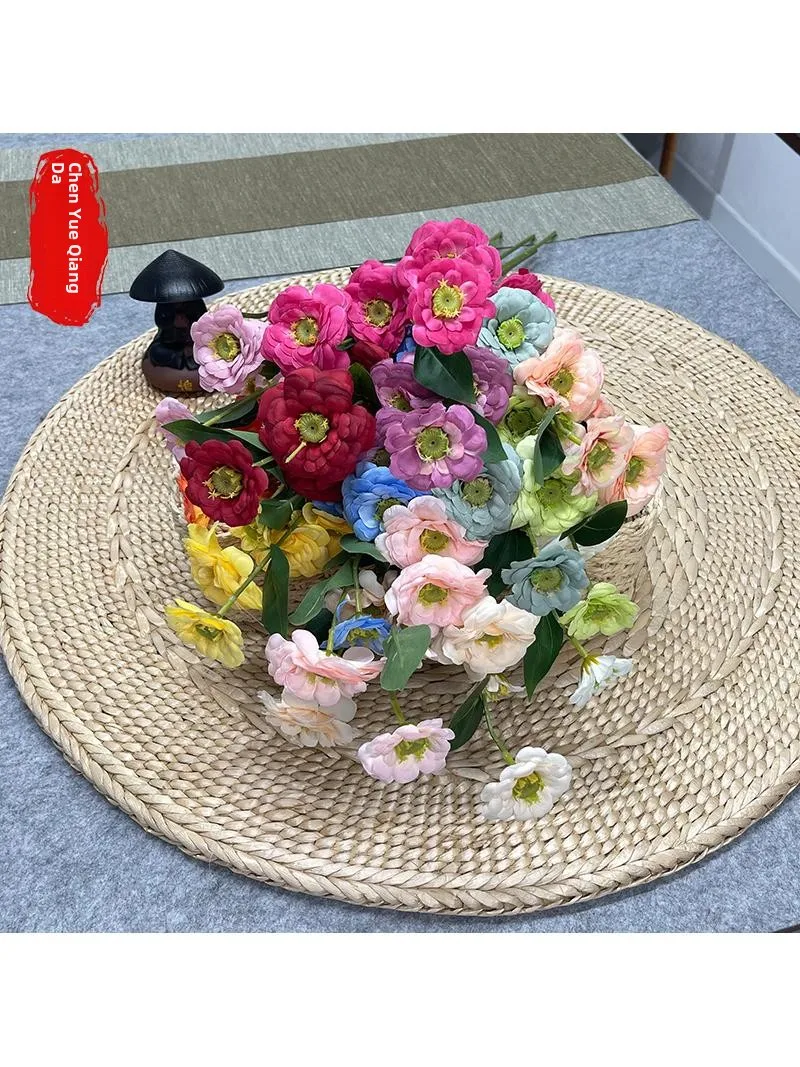 人工菊の花-ウェディングテーブルデコレーション-ガーデンランドスケープデコレーション-シルクフラワーアレンジメント-ホームデコレーション