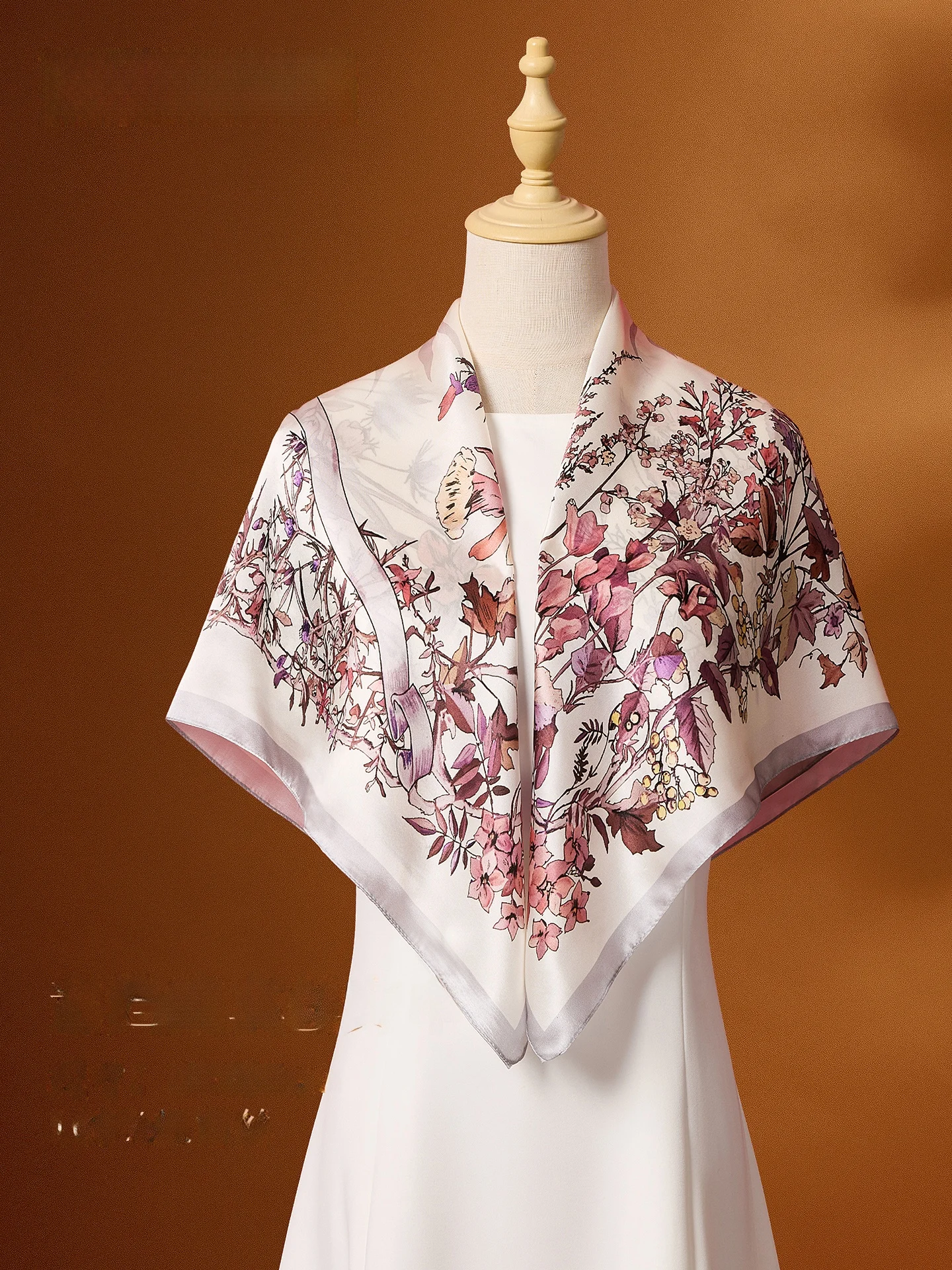 grefeo-silk-scarf-women's-silk-shawl-outerwear-necktie-high-end-feeling-spring-summer-soft-comfortable-floral-print