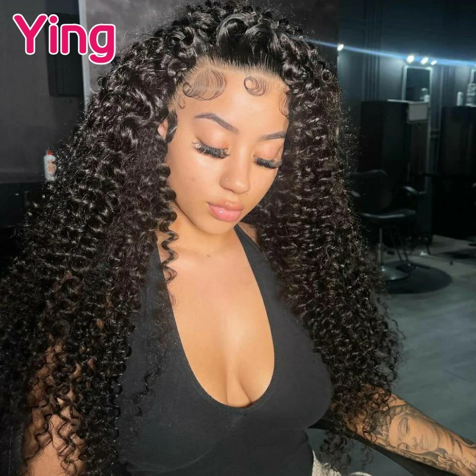 Highlight Brown Coffee Brazilian Remy Curly Wave 13x6 Lace Frontal Human Hair Wigs PrePlucked Water Curly 5x5 Lace Closure Wigs