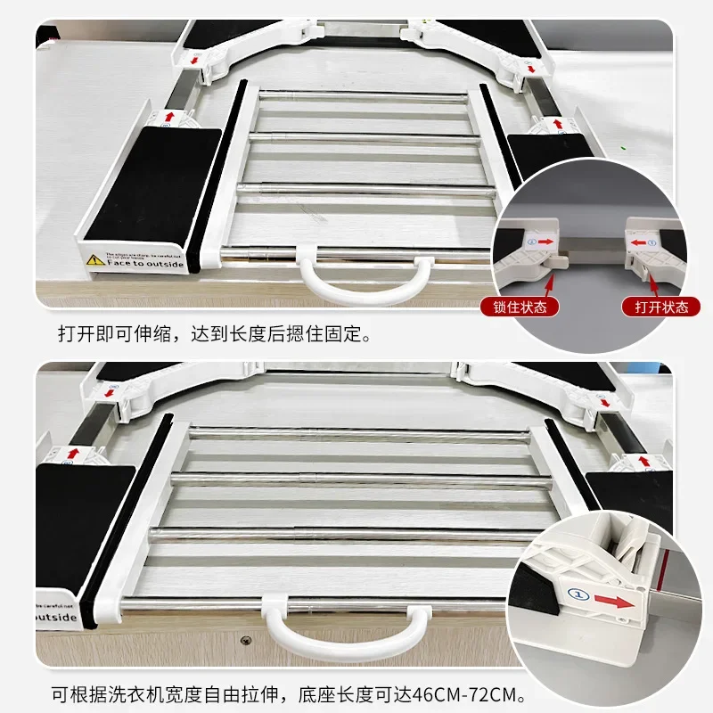 

yj22 Washing Machine Rack Dryer Stacking Kit Washing Machine Storage Rack Dryer Pull-out Connector