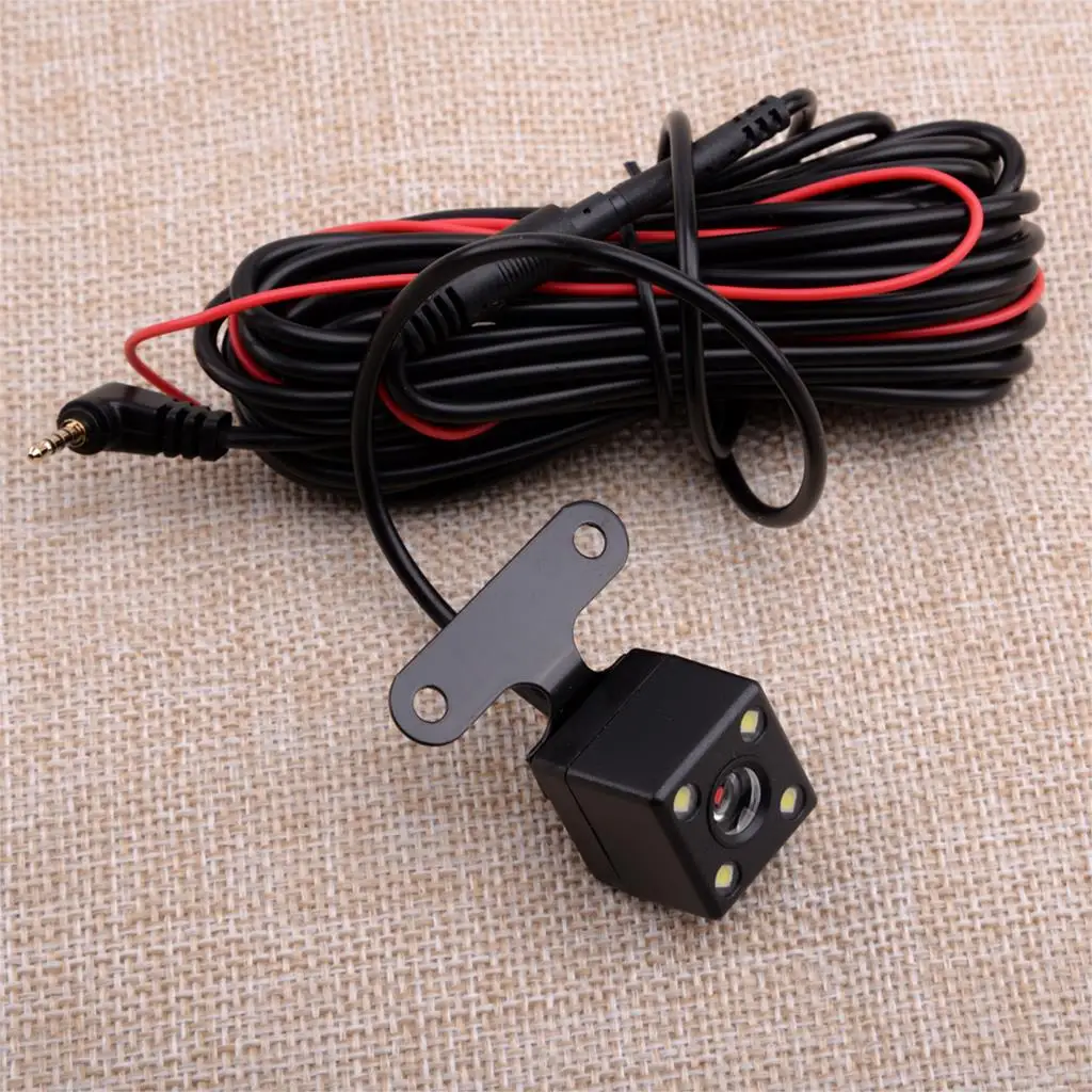 4 Pin Car LED 2.5mm Jack Reverse Rear View Backup Parking Camera Driving Recorder Universal