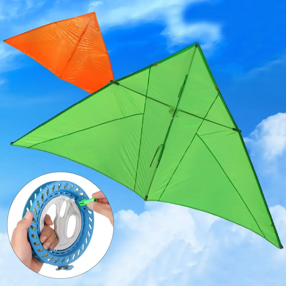 Herramienta voladora de diversión al aire libre de alta calidad, rueda de agarre, línea de cometa, enrollador, carrete de bobinado, línea de cuerda trenzada