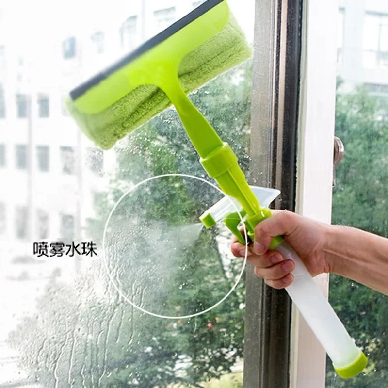 

New Three-in-one Double-sided Glass Cleaner, Water Spray Window Cleaner, Glass Mirror Wiper, Window Brush, Cleaning Tool