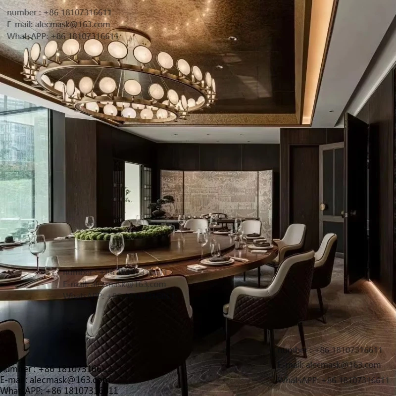 

Modern lighting fixtures Hotel restaurant chandelier Five-star dining experience design