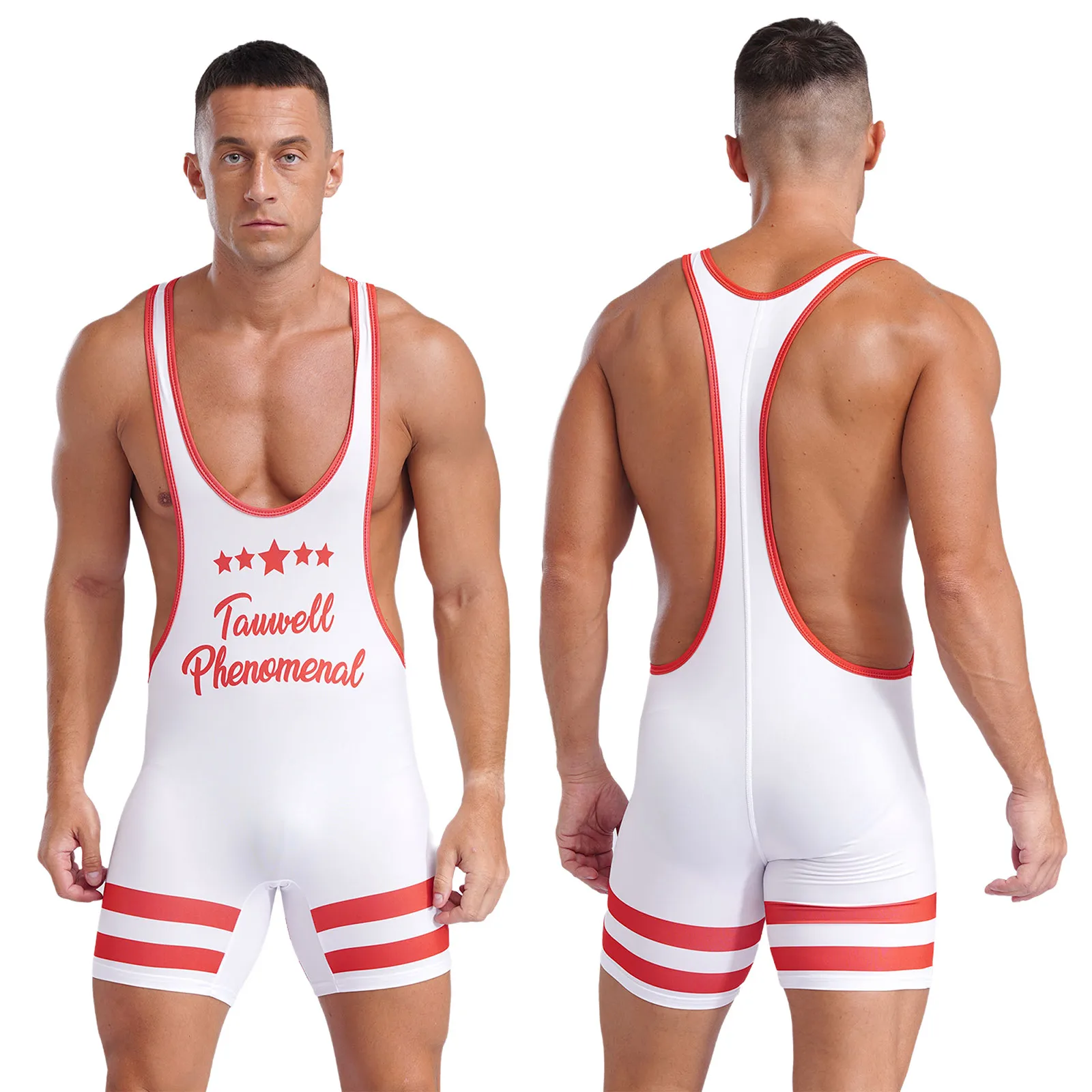 

Mens Sports Undershirts Boxers Wrestling Singlet Bodysuit Y-Back Sleeveless Vest Leotard Underwear Gym Bodybuilding Jumpsuit