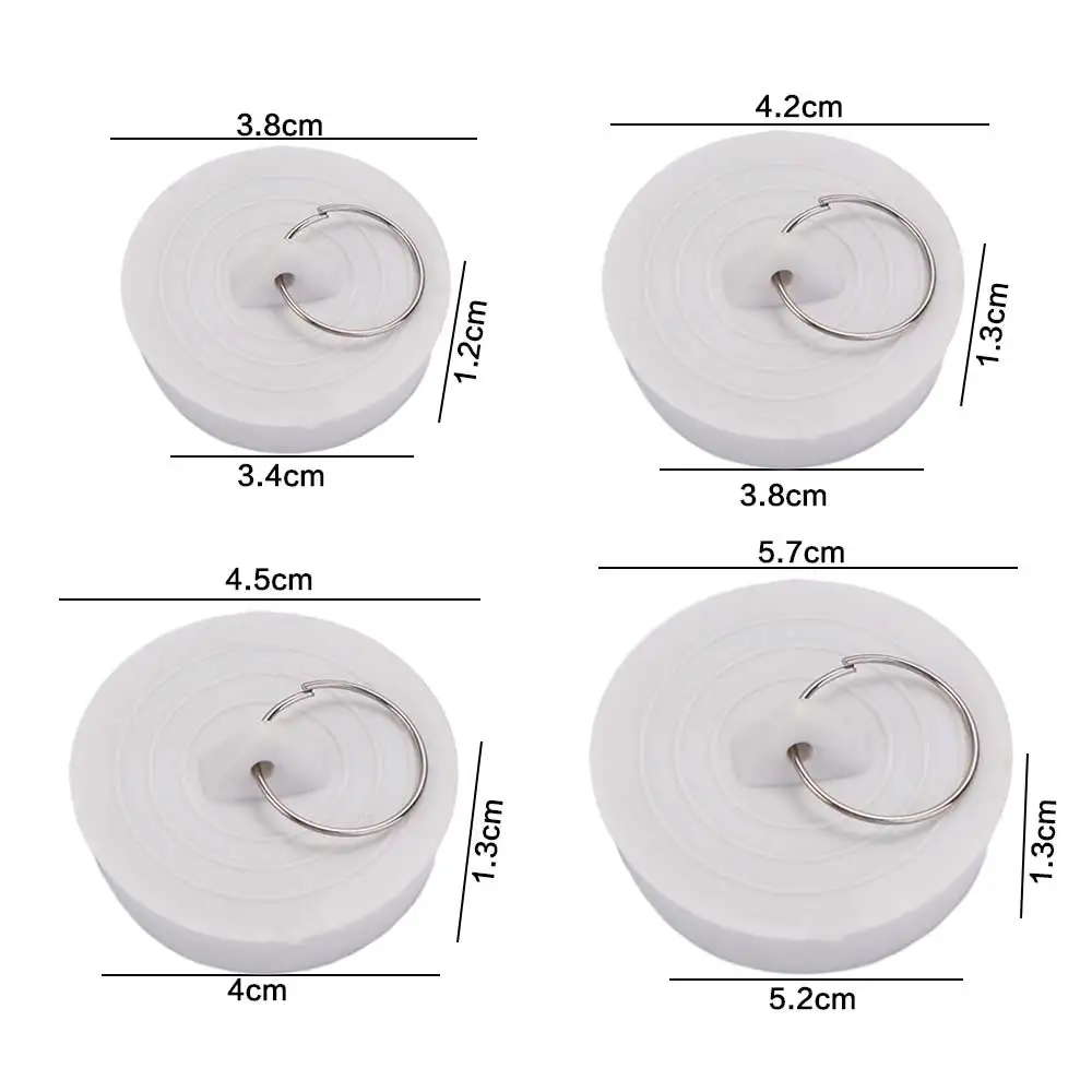 With Hanging Ring Odor Resistant Kitchen Basin Bathroom Laundry Sink Plug Water Stopper Cover Floor Drain Drain Stopper