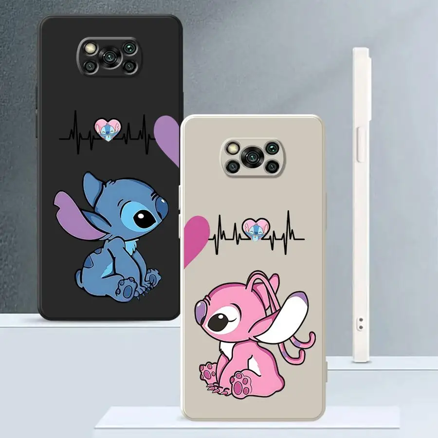 Чехол для телефона Disney Cute Stitch Angle для Xiaomi Poco F5 F3 X4 X3 Pro F4 X3 NFC, мягкий чехол
