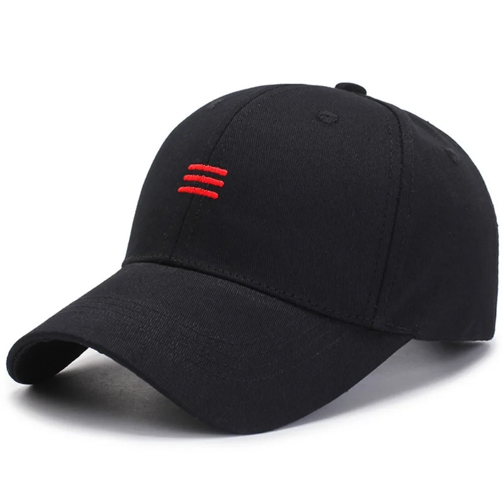 

Three Horizontal Bars Sunscreen Peaked Cap Adjustable Cotton Adjustable Men's Sports Cap Breathable Trendy Fashion Baseball Cap