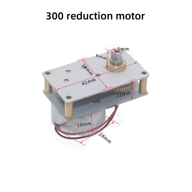 300-Speed Reduction Motor 6V Valve Motor Speed Reduction Inverted ZB4124-300 DC Micro Speed Reduction Motor