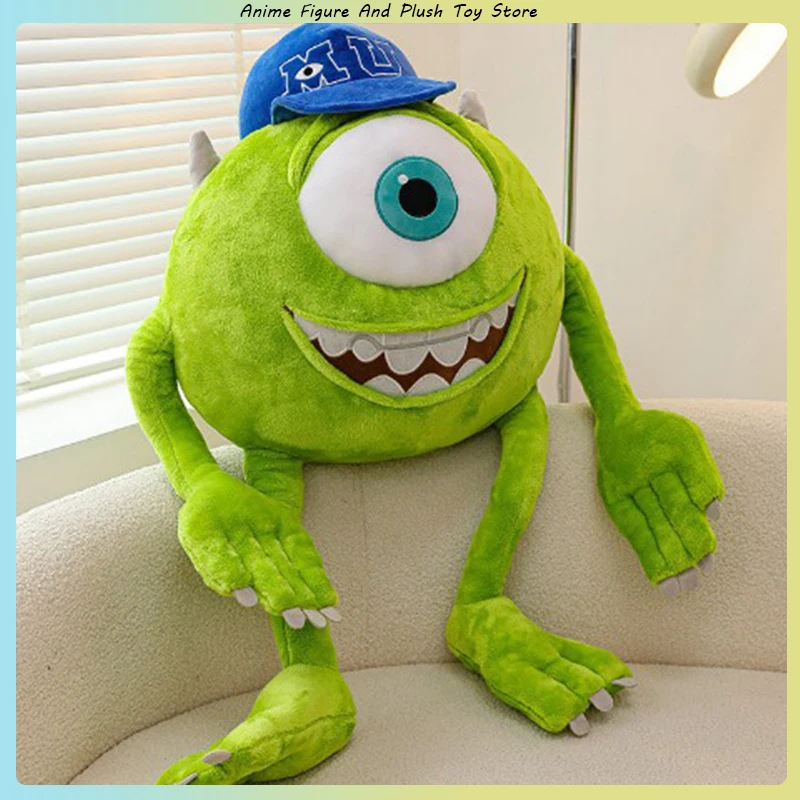 Disney 80cm Monster University Power Company Mike Wears A Hat Big Eye Doll Long Legs Big Eye Stuffed Peluches De PelíCulas