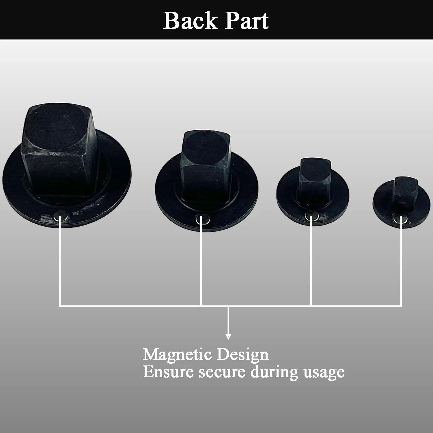 4個入りロープロファイルインパクトソケットアダプターセット、1/4インチから3/8インチ、1/2インチから3/4インチ、3/4インチから1インチ、自動車およびDIYツール用