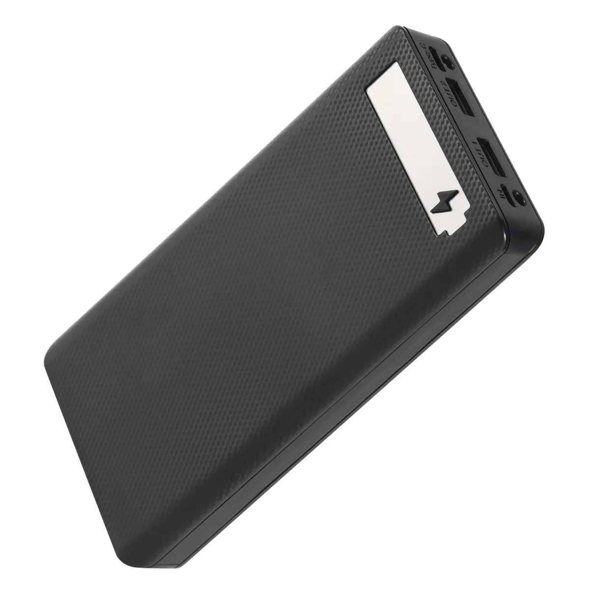 

#599Y 5V Dual USB 8X18650 Power Bank Case with Digital Display Screen Mobile Phone Charger 18650 Battery Holder-Black (Black)