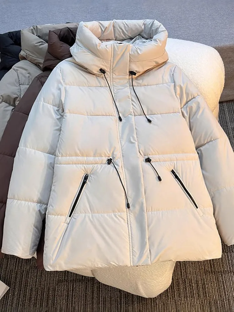 2025 Women Parkas Winter Warn Casual Loose Women Jacket Down Cotton Coats Solid Oversize Female Winter Puffer Jacket Outerwear