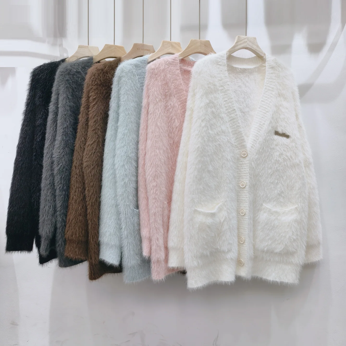 

Korean Fashion Casual Loose Sweater Cardigan Autumn Winter Knitwear Women Sweater Jacket Coat Single Breasted Knitted Cardigan